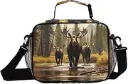 Three Elk River Insulated Lunch Box for Women Men - Ideal for Work, Picnics - Includes Adjustable Shoulder Strap