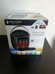 Singing Machine SingCast One Bluetooth Karaoke System w/Wireless Mic, Light Show
