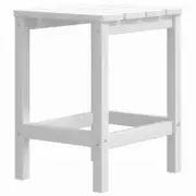 Outdoor Adirondack Table Garden Patio Pool Wooden Side Coffee Stool Bench White