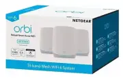 New 3-pack RBR760 + 2x RBS760 NETGEAR Orbi Whole Home Mesh WiFi 6 RBK763S-100NAS