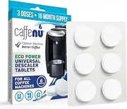 Caffenu Descaling Tablets Pack of 6 | Coffee Machine Descaler Tablets | Compatible with Nespresso, Delonghi, Lavazza, Breville, Keurig | Remove Limescale & Build-up | Complete The Barista Kit