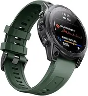 [MGTCAR] 26 22MM Silicone Official Quick Release Watchband Straps For Garmin Fenix 6X 7X 7 6 Pro 5 5X EPIX Smart Watch Easyfit Wrist Band