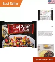 Paldo Jjajang Noodle Soup - Easy to Cook 16 Pack with Liquid Black Bean Sauce