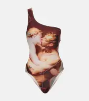 [Vivienne Westwood] Vivienne Westwood The Kiss one-shoulder swimsuit AU 12 multicoloured