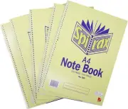 Spirax Notebook A4 Side Opening 120 Page No. 595 School Office Stationery 5 Pack