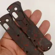 1 Pair Custom Made 3K Carbon Fiber Handle Scales For Benchmade Bugout 535 Knives