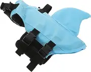 DECOMELODY Fashionable Fin Design Vest Pet Swimsuit Comfortable Dog Flotation Vest for Pool Beach