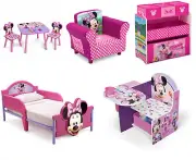 Delta Children Disney Minnie Mouse 7-Piece Toddler Room-In-A-Box Set