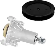 187292 Spindle Assembly with Pulley 195945 197473 Replaces AYP 187292 192870 Ariens 21546238 21546299 Hus Craftsman 532187282 532187281 yth22v46 yth24v48 Mandrel Assembly for 42" 46" 48" 54" Deck