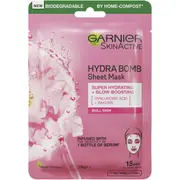 Garnier Skinactive Hydra Bomb Tissue Face Mask Sakura each