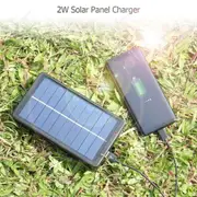 New Portable Solar Charger For 18650 Batteries/Mobile Phones 2W 5V Panel AU