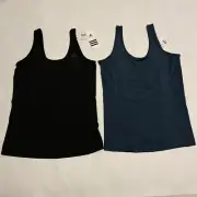 Adidas Climacool U Back Tank. Size M. X2 Black And Blue. NWT Free Shipping.