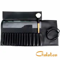 在飛比找松果購物優惠-Galatea葛拉蒂-15孔專業刷具收納皮套 (8.2折)