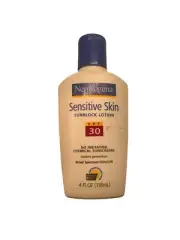 Neutrogena Sensitive Skin Sunblock Lotion SPF 30 UVA/UVB Used 90% Full