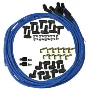 Moroso 72820 Spark Plug Wire Set Solid Core 8 mm Blue 90 Degree Plug Boots NEW