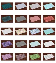 Ambesonne Place Mats 4 Piece Group Daily Use Placemats Dining and Kitchen Table