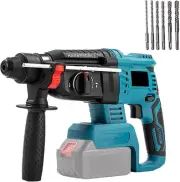 Cordless Rotary Hammer Drill, Brushless SDS Plus Hammer Drill Compatible with...