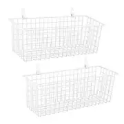 [Extra Large] Wire Baskets, Wire Storage Baskets Durable Wire Baskets White