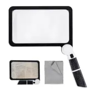 Full Page Magnifier with Light,Large Magnifying Glass for Reading,5X Magnifie...