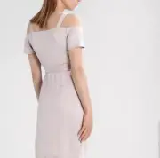 NEW All Saints • Champagne Pink Cadia Wrap Dress Size 0