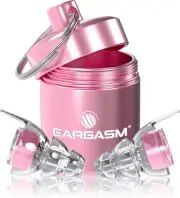 High Fidelity Earplugs with Pink Filters - Reusable Noise Reduction Hearing Prot