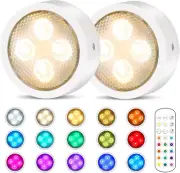 Luces Puck Con Control Remoto Luces Led Inalambricas Para Debajo Del Gabinete