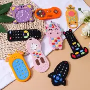 Baby Silicone Teething Toy-Remote Control shape Teether Gum Pain Reliever.