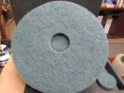 3M 16 in Non-Woven Nylon/Polyester Fiber Round Scrubbing Pad, 5PK 5300,(C)