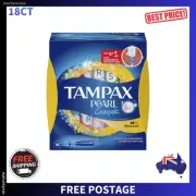 Pearl Compak Tampons Regular Light 18ct Feminine Care Hygiene Absorbent
