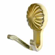 Amerock BP1377-O74 Sterling Brass Double Coat Hat Robe Hook