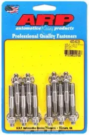 (10-Pack) ARP 400-8025 Universal Stud Kit 12 Point Nuts Polished M8x1.25 2.25"