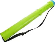 ARTSEWPLY Round Document Container Green Expandable Document Tube Art Carrying Case Plastic Portable Blueprint Holder