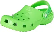 [Crocs] Unisex Kid's Classic Clog K, Neon Highlighter Green Slime, 12 US