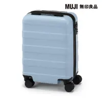 在飛比找momo購物網優惠-【MUJI 無印良品】四輪硬殼止滑拉桿箱20L(淺藍)