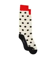 Marni Polka Dot Intarsia Knit Socks 12,10 White