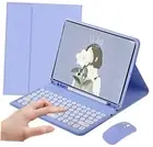 Keyboard Case for (12.4inch), Galaxy Tab S10 Plus/S9 FE Plus/S9 Plus Purple