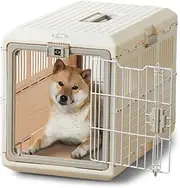 Iris Ohyama FC-670 Pet Carrier, Dog Carrier, Cat Carrier, Folding Pet Carrier, Ivory