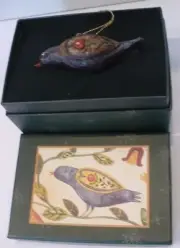 Karen Hillard Crouch 1999 Sweet Birdsong Old Glory Ornament NIB Preowned Unused