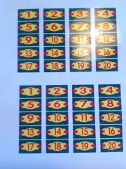 JUKEBOX ROCK OLA 1426 ect ROCK-OLA TRAY DECALS. 1940s MODELS 2 sets