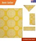 Alfresco 21A3 Reversible Outdoor Mat, 120 cm x 170 cm Size, Yellow/White