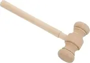 HOMOBABE Judge Gavel for Mini Wooden Hammer Role Play Instrument Safe Solid Wood Mallet for Creative Imaginative Play for Halloween Cosplay and Family Bonding Activities