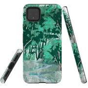 For Google Pixel 4 XL Case Tough Protective Cover Green Nature