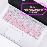 在飛比找蝦皮購物優惠-14 英寸保護套矽膠鍵盤保護套超薄高品質適用於華碩 Adol