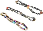 OATIPHO Hematite Anklet Pcs Hematite Bead Anklet Stylish Foot Jewelry for Both Genders Random