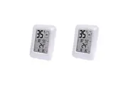 2x Acurite Indoor Digital Humidity Temperature Monitor Sensor Household White