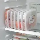 4/5/6Grids Sub-Packed Meat Compartment Box Refrigerator Freezer Organizer