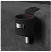 Car Hook Storage Box Seat Back Milk Bottle Beverage Cup Holder Suede Rear Storage Car Storage Box Hook Black 1pcs