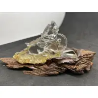 在飛比找蝦皮購物優惠-D6691頂級天然水晶 鈦晶花 鈦晶 清透料 雕刻 飛天貔貅