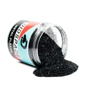 4oz Black 0.008 Black Micro Metal Flake - Solvent Resistant Glitter