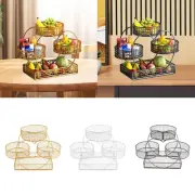 Tiered Wire Basket Stand Countertop Vegetable Bowl for Snack Fruit Storage